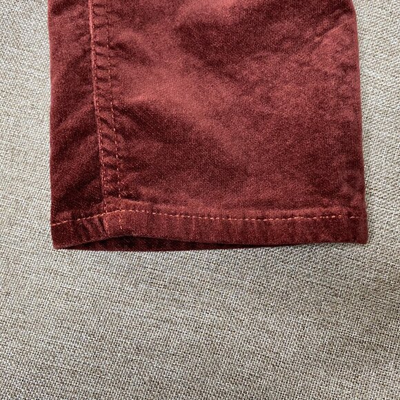 LOFT Made & Loved Velvet Like Jeans Women's 28 Mid Rise Rust Red Casual Pants - Picture 8 of 14